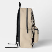 アニマルプリントユニセックスモノグモダンラムピックボール プリントバックパック (左)