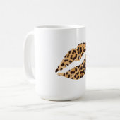 アニマルプリントリップムグヒョウcheetah コーヒーマグカップ (正面左)