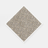 アニマルプリントレオパードスポットニュートラルシックパーティー スタンダードランチョンナプキン (角)