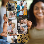 アニマルプリントレオパード黒金ゴールド5フォトコラージュ iPhone 11 PRO MAXケース<br><div class="desc">あなたの写真カスタマイズの5とGlam電話のケーお気に入りのス。このデザインは、写真モンタージュをアニマルプリントの背景にセットし、黒と金ゴールドのチータースポットを備えている。写真テンプレートは、写真のコラージュを作成するように設定され、写真をランドスケープ形式とポートレート形式で表示する。iPhone 11 Pro Max用に設計されているが、他の多くのモデルに適合する。モデルもしチェッ違うクを選択して、デザインがまだプレビューで見え素晴らして、必要に応じてもしクリック「tweak to fresponsible」またはメッセージを私に追加する。</div>