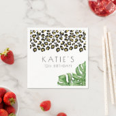 アニマルプリントレッツワイルドパーティー スタンダードカクテルナプキン (インサイチュ)