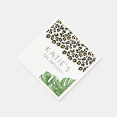 アニマルプリントレッツワイルドパーティー スタンダードカクテルナプキン (角)