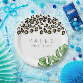 アニマルプリントレッツワイルドパーティー ペーパープレート (パーティー)