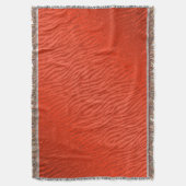アニマルプリントレッドグリッターグラム スローブランケット (正面縦)