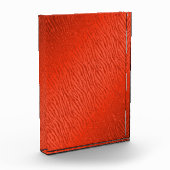 アニマルプリントレッドグリッターグラム フォトブロック (左)