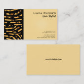 アニマルプリントワイルドエキゾチックゼブラ&チータヒョウ 名刺 (正面/裏面)