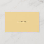 アニマルプリントワイルドエキゾチックゼブラ&チータヒョウ 名刺 (裏面)