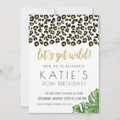 アニマルプリントワイルドサファリジャングルを手に入れよう 招待状 (正面)