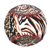 アニマルプリント型野球 野球ボール (裏面)