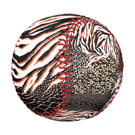 アニマルプリント型野球 野球ボール (アングル)