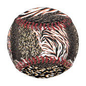 アニマルプリント型野球 野球ボール (正面)