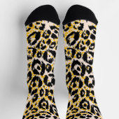 アニマルプリント型 ソックス (上部)