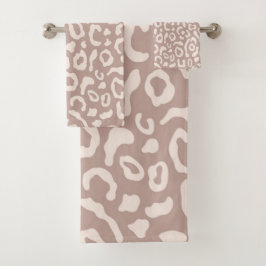 アニマルプリント型 バスタオルセット