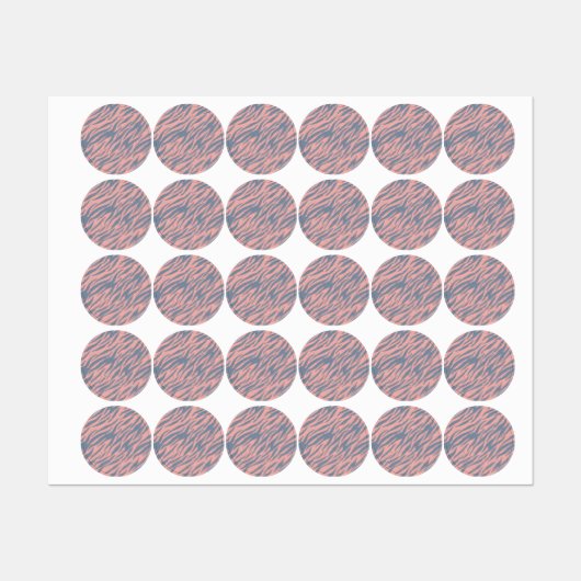 アニマルプリント型 ラベル (シート)