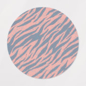 アニマルプリント型 ラベル (デザイン1)