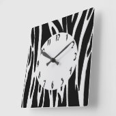 アニマルプリント壁時計 スクエア壁時計 (傾斜)