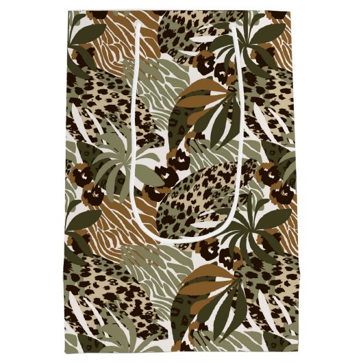 アニマルプリント抱き枕 ミディアムペーパーバッグ (裏面)