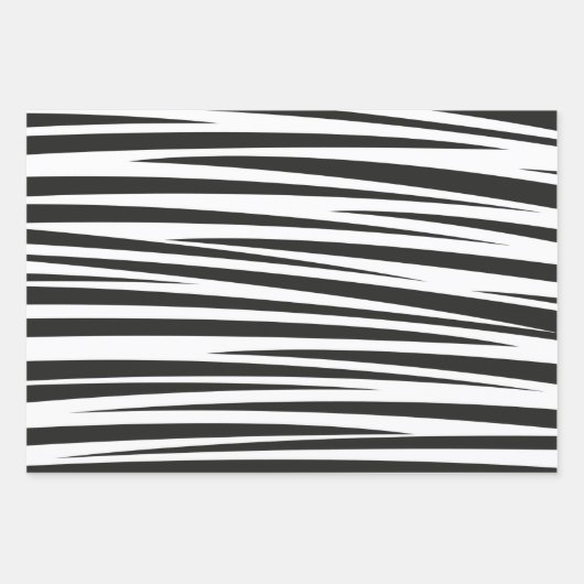 アニマルプリント模様野生動物誕生日 ラッピングペーパーシート (正面3)