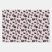 アニマルプリント熱帯金ゴールド模様 ラッピングペーパーシート (正面2)