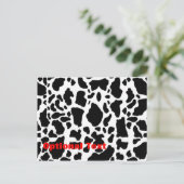 アニマルプリント牛 ポストカード (スタンド正面)