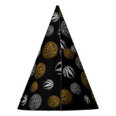 アニマルプリント球 パーティーハット (裏面)