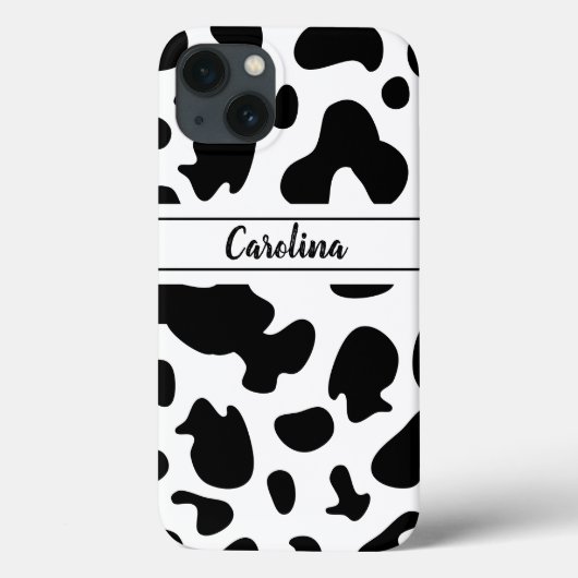 アニマルプリント白黒パターン Case-Mate iPhoneケース (裏面)