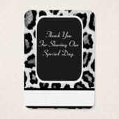 アニマルプリント結婚式の引き出物感謝していユーラベル (裏面)