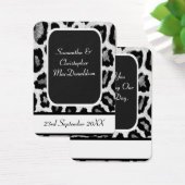 アニマルプリント結婚式の引き出物感謝していユーラベル (デスク)