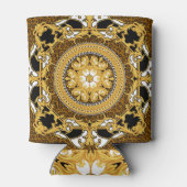 アニマルプリント金巻絹 缶クーラー (裏面)