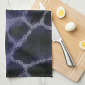 アニマルプリント青 キッチンタオル (四つ折り)