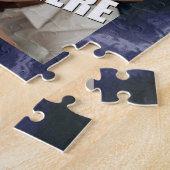 アニマルプリント青 ジグソーパズル (側面)