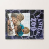 アニマルプリント青 ジグソーパズル (横)