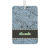 アニマルプリント鮮やかに飾られたジャユニークガー カーエアーフレッシュナー (裏面)