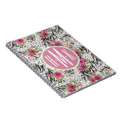 アニマルプリント|のモノグラムと模造して下さい ノートブック (右側)