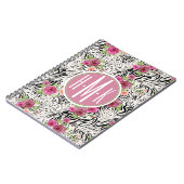 アニマルプリント|のモノグラムと模造して下さい ノートブック (左側)