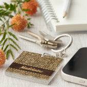 アニマルプリント・イン・チーターfor Her キーホルダー (正面右)