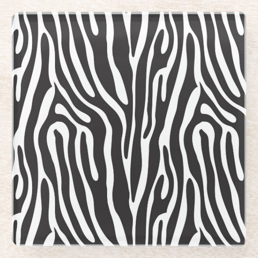 アニマルプリント ガラスコースター (正面)