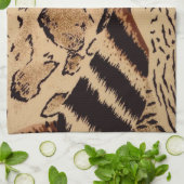 アニマルプリント キッチンタオル (折り畳み)