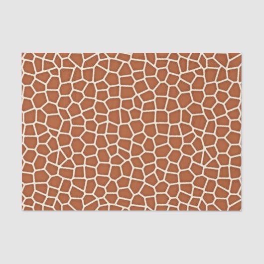 アニマルプリント、キリン、銅色 薄葉紙 (正面)