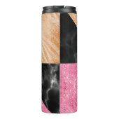 アニマルプリント&シークインズマーブルジェムストーンモノグラム タンブラー (裏面)