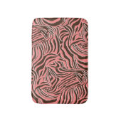 アニマルプリント、シームレスなゼブラパターン。 バスマット (正面縦)