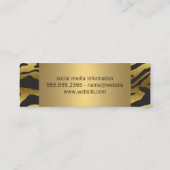 アニマルプリント スキニー名刺 (裏面)