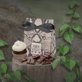 アニマルプリント スネーク タウペ 誕生日 フェイバーボックス