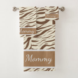アニマルプリント，ゼブラアフリカ動物の野生生物プリント バスタオルセット