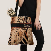 アニマルプリント トートバッグ (クローズアップ)