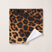 アニマルプリント バスタオルセット (ウォッシュタオル)