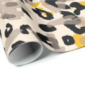 アニマルプリント、ヒョウのテクスチャの背景 ラッピングペーパー (ロールコーナー)