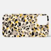 アニマルプリント、ヒョウのテクスチャの背景 Case-Mate iPhoneケース (裏面 (横))