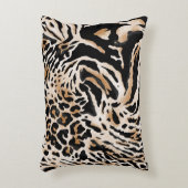 アニマルプリント：ヒョウ・ゼブラタイガー アクセントクッション (正面(垂直))