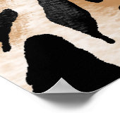 アニマルプリント：ヒョウ・ゼブラタイガー ポスター (角)